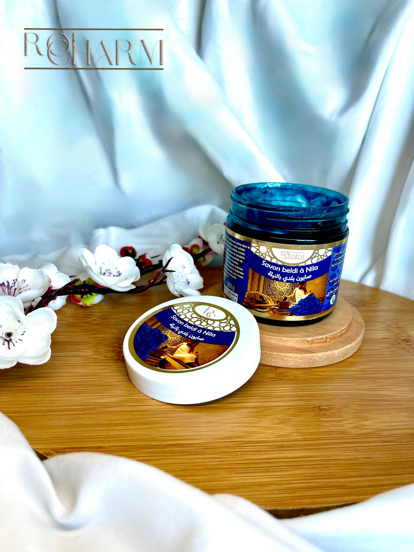 Moroccan Black Soap with Blue Nilla